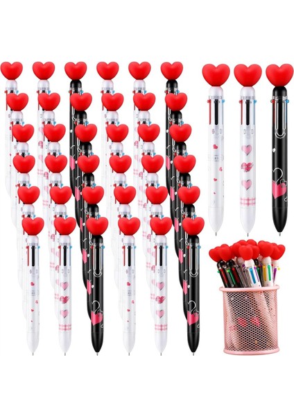 36 Pcs Sevgililer Günü Kalp Şekli Kalem Toplu Sevgililer Günü Için Geri Çekilebilir Tazminat Kalemleri Yetişkinler Kadın Hemşire Düğünü (Yurt Dışından)