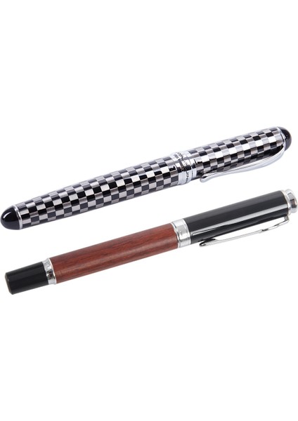 Jinhao X750 Satranç Tahtası Çeşmesi Kalem Orta Ince Nib Yazma Işareti &amp 8802 Woody Orta Nib Çeşme Kalemi - Kırmızı+Siyah (Yurt Dışından) fiyatları