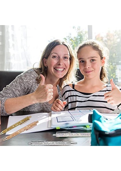 12 Pcs Bling Kalem Dökme Metal Beyaz Kalem Kalem Kristal Pres Geri Çekilebilir Siyah Mürekkep 0 7mm Beyin Pen 6 Renk (Yurt Dışından) fiyatları