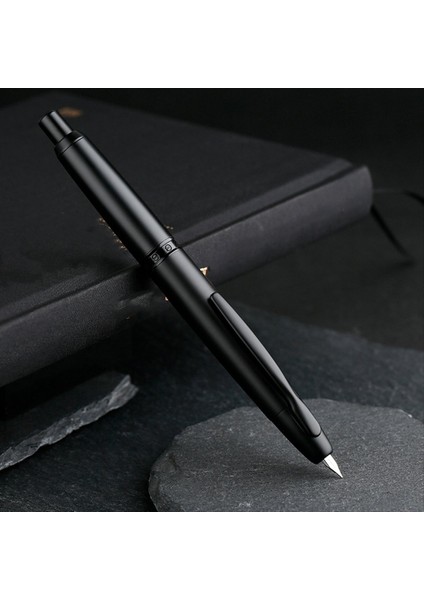 Geri Çekilebilir Çeşme Kalemi Ekstra Ince Nib Metal Mat Mürekkep Kalemi Uygulama Çeşme Kalemi (Yurt Dışından)