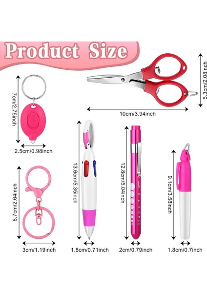 12 Pcs Hemşire Kalem Seti Iki Renk Pembe Mor Hemşireler Için Kalıcı Marker Kalem Işıkları Içerir (Yurt Dışından) modelleri