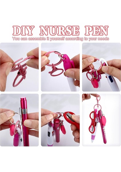 12 Pcs Hemşire Kalem Seti Iki Renk Pembe Mor Hemşireler Için Kalıcı Marker Kalem Işıkları Içerir (Yurt Dışından) fırsatları