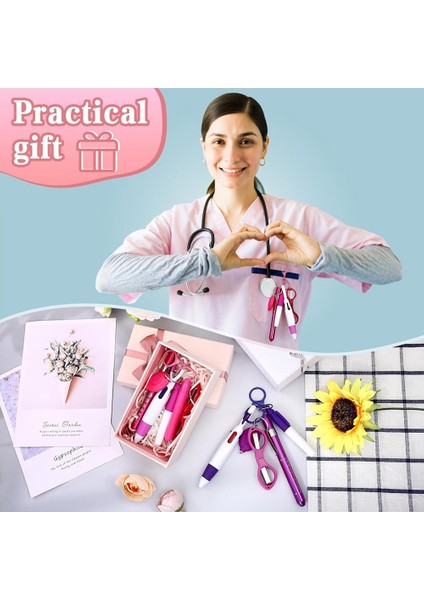 12 Pcs Hemşire Kalem Seti Iki Renk Pembe Mor Hemşireler Için Kalıcı Marker Kalem Işıkları Içerir (Yurt Dışından) indirimleri