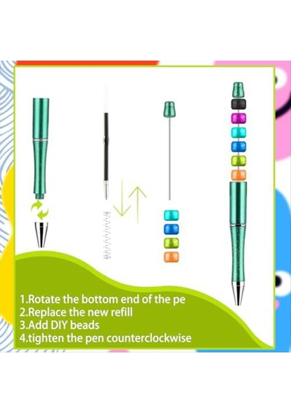 Plastik Boncuklu Kalem Çocuklar Için Uygun Olan Ebeveynler Diy Kalem Okul Ofis Malzemeleri Için Boncuk Boncuklu Kalem (Yurt Dışından) modelleri