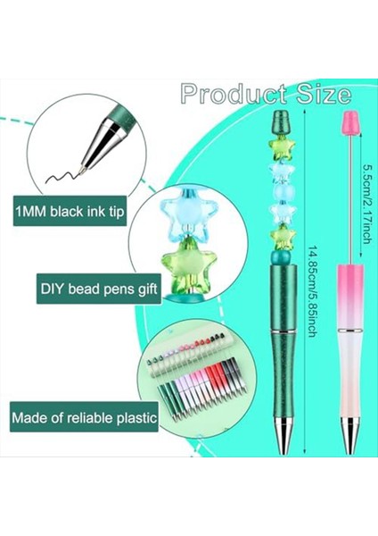 Plastik Boncuklu Kalem Çocuklar Için Uygun Olan Ebeveynler Diy Kalem Okul Ofis Malzemeleri Için Boncuk Boncuklu Kalem (Yurt Dışından) fırsatları