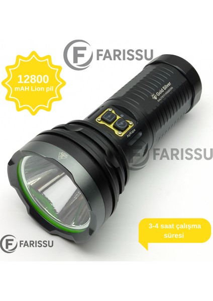 Gold Silver GS-14200 Profesyonel Şarjlı El Feneri 50W 5000 Lümen - Powerbank Özellikli fiyatları