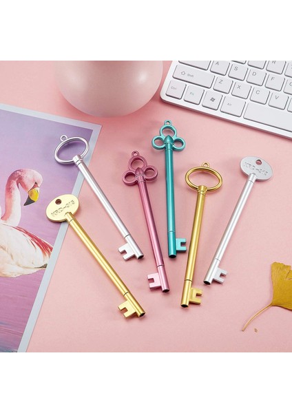 36PCS Anahtar Şekli Kalem Vintage Anahtar Jel Mürekkep Kalem Beyaz Kalemler Siyah Ince Nokta Kalem Ofis Sabit Okul Malzemeleri (Yurt Dışından) indirimleri