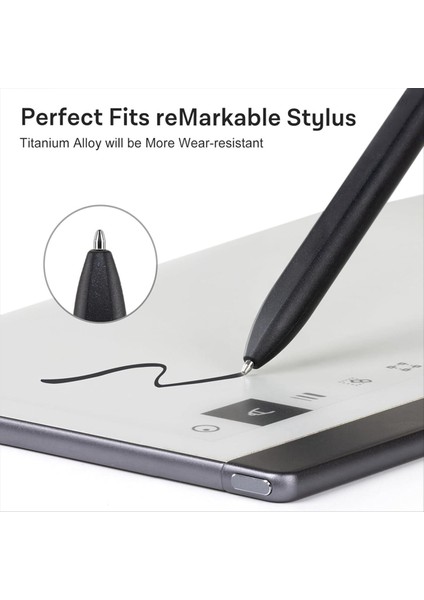 Değerli 2 Tablet Dayanıklı Titanyum Alaşım Metal Uç/nıbs (2 Pc) (Yurt Dışından) modelleri