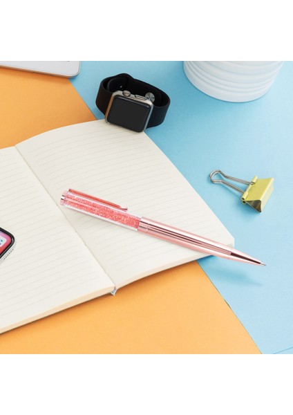 Gül Altın Kalem Bling Kristal Top Noktası Kalem 3 Ekstra Doldurma ile Siyah Mürekkep Kalemi (Gül Altın 3 Paket) (Yurt Dışından) modelleri