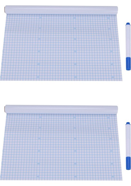 2x Sabak ve Çubuk Beyaz Tahta Pvc Kara Tahta Duvar Sticker Serbest Işaretçi Kalemi 45CMX200CM/PARCE Çocuklar Için Harika Oda B17 (Yurt Dışından)