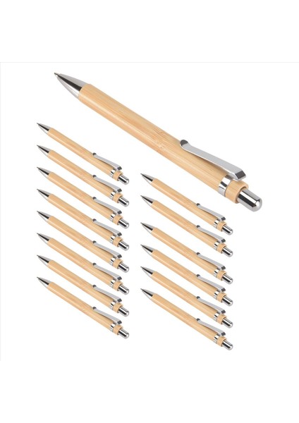 30 Adet Bambu Geri Çekilebilir Beyaz Kalem Siyah Mürekkep 1 mm Ofis Ürünleri Pens Bambu Beyaz Kalem Ahşap Beyaz Kalemler (Yurt Dışından) fiyatları