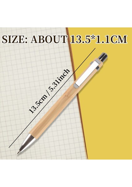 30 Adet Bambu Geri Çekilebilir Beyaz Kalem Siyah Mürekkep 1 mm Ofis Ürünleri Pens Bambu Beyaz Kalem Ahşap Beyaz Kalemler (Yurt Dışından) fırsatları