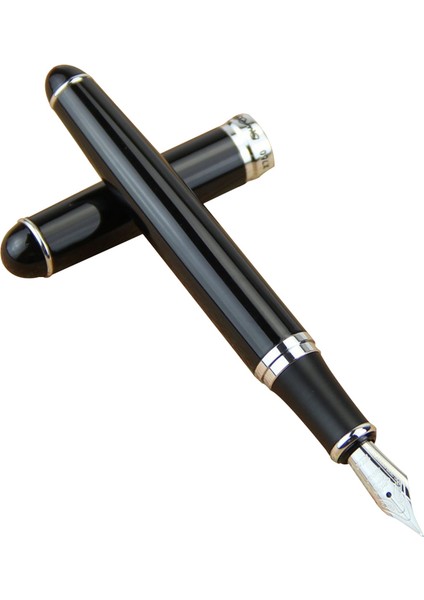 2x Jinhao X750 Deluxe Siyah Çeşme Kalem Orta Nıb (Yurt Dışından) modelleri