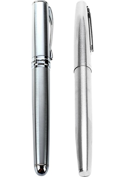 Jinhao X750 Gümüş Ct Çeşme Kalemi ve 911 Çelik Çeşme Kalemi 0 38MM Ekstra Ince Nib Pürüzsüz Yazma Mürekkep Penleri (Yurt Dışından)