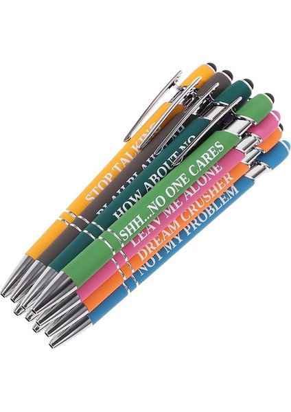 10 Adet Ilham Verici Slogan Kalem Ince Nokta Jel Kalem Atletik Set Ilginç Yazı Kalem Jel Mürekkep Kalemi Tükenmez Kalem (Yurt Dışından)
