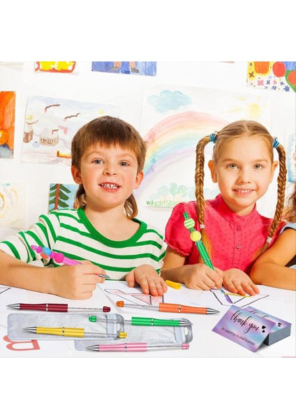 150 Adet Boncuk Kalem Kiti Renkler Plastik Boncuklu Kalemler Toplu Folyo Ofis Okulu Için Teşekkür Kartları (Yurt Dışından) indirimleri