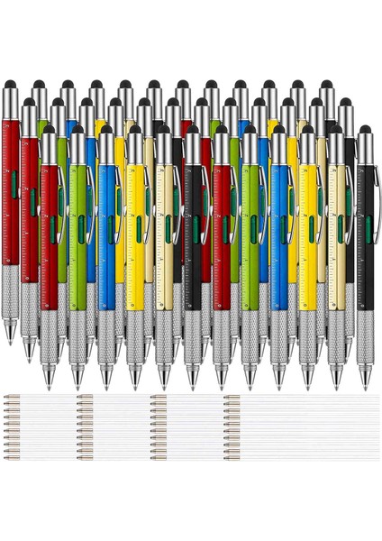 36 Adet 6 Arada Çok Kollu Tükenme Kalemleri Aracı Kalem Kişiselleştirilmiş Kalem Aracı Gadget Kalem Babalar Günü Erkekler Için (Yurt Dışından)