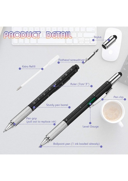 36 Adet 6 Arada Çok Kollu Tükenme Kalemleri Aracı Kalem Kişiselleştirilmiş Kalem Aracı Gadget Kalem Babalar Günü Erkekler Için (Yurt Dışından) fırsatları