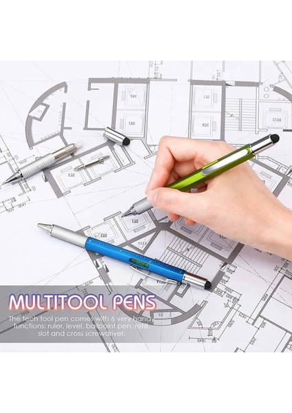 36 Adet 6 Arada Çok Kollu Tükenme Kalemleri Aracı Kalem Kişiselleştirilmiş Kalem Aracı Gadget Kalem Babalar Günü Erkekler Için (Yurt Dışından) indirimleri