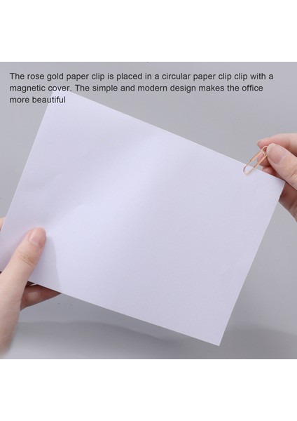 Gül Altın Manyetik Klipsli 100 Klips Gül Altın Klips Tutucu 28MM Gül Altın Kutu Başına 100 Klip (Yurt Dışından) modelleri