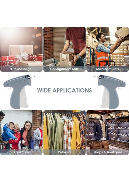 5 Çelik Pim ve 2000 1 Inç Beyaz Barb Bağlantı Elemanları ve 300 Giysi Etiketi Ev Satışı Perakende Mağazası ile Giysi Etiket Tabancası (Yurt Dışından) fırsatları