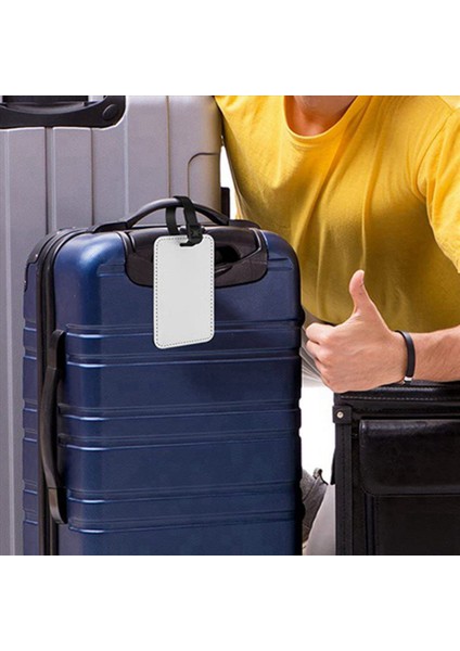 16PCS Süblimasyon Bagaj Etiketleri Isim Etiketi Boş Bavul Etiketleri Isı Transfer Çantası Etiketleri Iş Kimlik Kartı Tutucu (Yurt Dışından) fiyatları