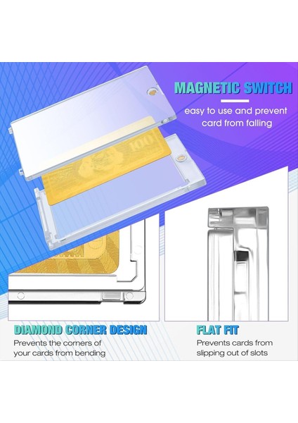 30 Adet 100 Pt Ticaret Kartları Için Manyetik Kart Tutucular Kalın Beyzbol Futbol Hokey Kartları Için Manyetik Kart Sahipleri (Yurt Dışından) modelleri