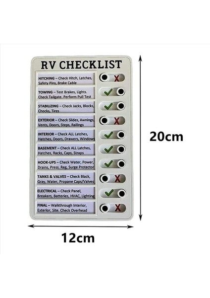 4x My Choar Checklist Memo Plastik Kart Çıkarılabilir ve Yeniden Kullanılabilir Yaratıcı Memo Kontrol Listesi Kontrol Öğeleri ve Form (Yurt Dışından) fırsatları