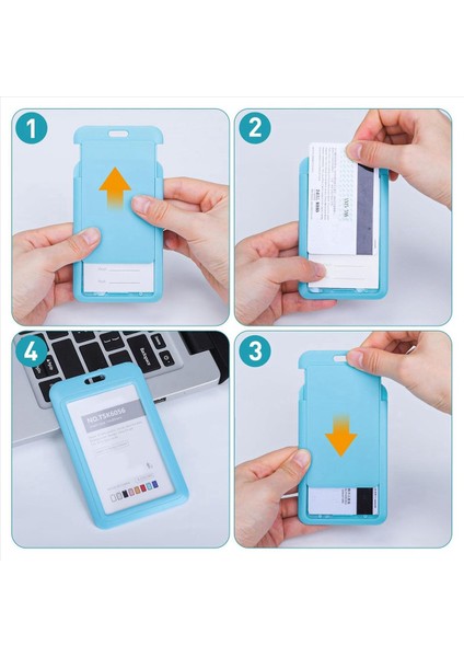 Geri Çekilebilir Rozet Tutucular Geri Çekilebilir Rozet Makarası Klipsli Sert Plastik Sürgülü Kimlik Rozeti Tutucu 3 Paket Açık Mavi (Yurt Dışından) fırsatları