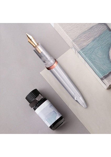 2pcs 0 5mm Nib Çeşme Kalemi Göze Sahip Kapasiteli Şeffaf Kalemler Ofis Okul Malzemeleri Gül Altın (Yurt Dışından) fırsatları