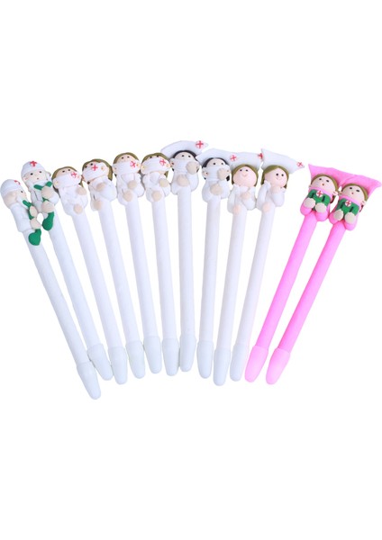 12PCS Karikatür Doktor Hemşire Tarzı Tükenmez Kalemler Hemşire Si Okul Için Noel Si Aile Ofisi Hastane Çocukları (Yurt Dışından) fiyatları