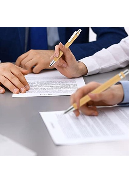 200 Adet Bambu Tükenmez Kalemler Ahşap Geri Çekilebilir Tükenme Kalem Bambu Siyah Mürekkep 1mm Kalem Ahşap Sürdürülebilir Kalemler (Yurt Dışından) modelleri