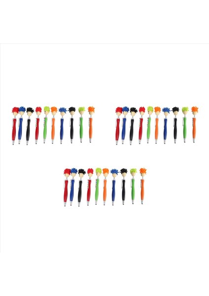 30 Adet Paspas Topper Kalemler Ekran Temizleyici Kalem Kalemleri Çocuklar ve Yetişkinler Için 3-1 Arada Kalem Sümbeni (Yurt Dışından)