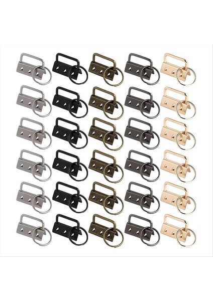 30 Paket 32MM Metal Renkli Kuyruk Klips Seti 5 Renkli Metal Şerit Asma Klips Anahtar Halka Diy Aletleri (Yurt Dışından)