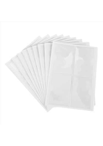 36PCS Kendinden Yapışkanlı Etiket Kart Tutucu Dizin Cepleri Tutucu 6x8 5cm Temiz Plastik Kart Tutucu Yapıştırıcı Etiket Tutucusu (Yurt Dışından)