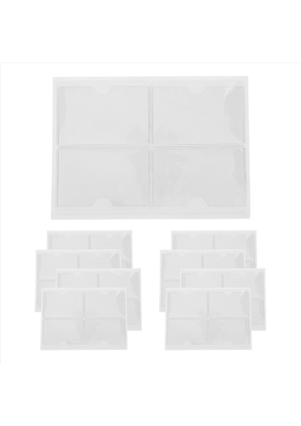 36PCS Kendinden Yapışkanlı Etiket Kart Tutucu Dizin Cepleri Tutucu 6x8 5cm Temiz Plastik Kart Tutucu Yapıştırıcı Etiket Tutucusu (Yurt Dışından) modelleri