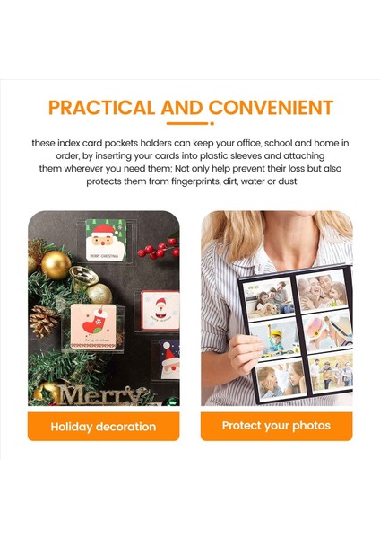 36PCS Kendinden Yapışkanlı Etiket Kart Tutucu Dizin Cepleri Tutucu 6x8 5cm Temiz Plastik Kart Tutucu Yapıştırıcı Etiket Tutucusu (Yurt Dışından) indirimleri