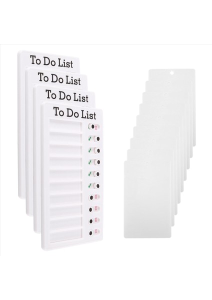 4 Pcs Yapılacak Memo Kartını Çıkarılabilir Mesaj Panosu Plastik Rv Kontrol Listesi Kişisel Program Kurulu 8 Kartlı (Yurt Dışından) fiyatları