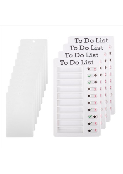 4 Pcs Yapılacak Memo Kartını Çıkarılabilir Mesaj Panosu Plastik Rv Kontrol Listesi Kişisel Program Kurulu 8 Kartlı (Yurt Dışından) modelleri