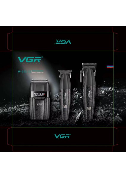 V-6740S3 Profesyonel Kablosuz Saç ve Sakal Kesme Makinesi – 3 In 1 Tıraş Seti fiyatları