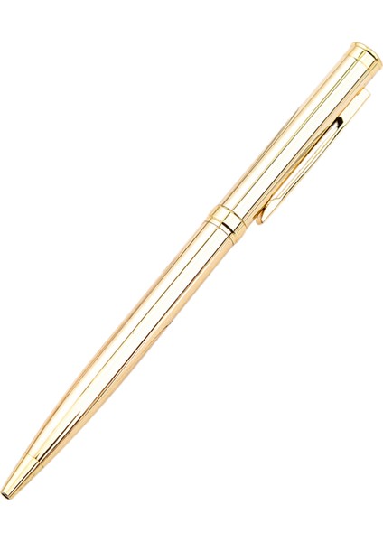 5x Metal Beyin Pen Paslanmaz Çelik Dönen Top Kalem Okul Ofisi Parlak Yazma Noktası 1 0mm (Altın) (Yurt Dışından) fırsatları