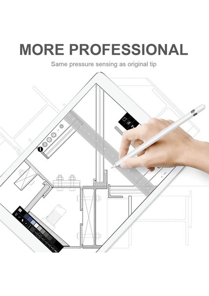 3 Paket Kalem Ipuçları Apple Pencil Için 3 Stil Yok Yok Out Out Out Out Fine Noktası Kalıcı Kontrol Uyumlu Apple Kalem Ipucu (Yurt Dışından) indirimleri