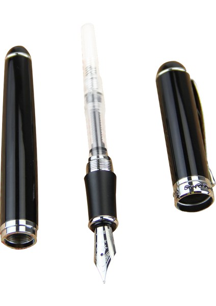 Jinhao 1 Pcs X750 Deluxe Siyah Çeşme Kalem Orta Nıb &amp 5 Pcs Çeşme Pen Mürekkep Dönüştürücü Mürekkep Rezervuarı (Yurt Dışından) fiyatları