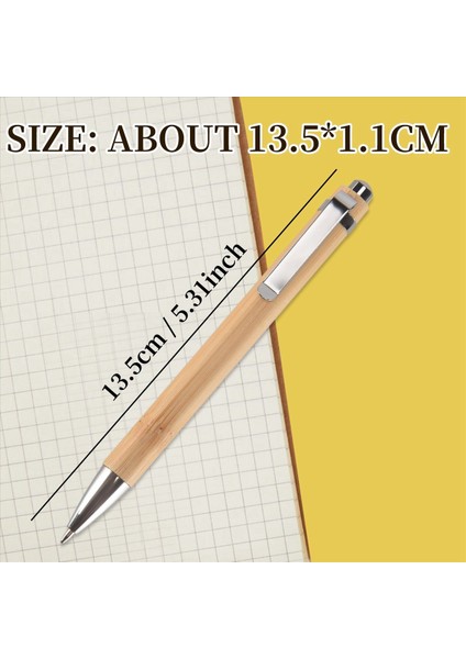 72 Adet Bambu Geri Çekilebilir Tükenebilir Kalem Siyah Mürekkep 1 mm Ofis Ürünleri Kalemler Bambu Tükenmez Kalem Ahşap Tükenmiş Kalemler (Yurt Dışından) fırsatları