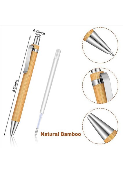 240PCS Beyin Pen Seti Bambu Beyaz Kalem Ofisi ve Okul Malzemeleri Kalemler ve Yazma Malzemeleri Ler Siyah Mürekkep (Yurt Dışından) fırsatları