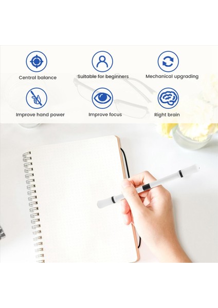 Kalem Dönen Dönen Parmak Kalem Çıkarılabilir Döndürme Mod Çocuklar ve Yetişkinler Için Azaltılmış Basınç Ofis Okulu Malzemeleri (Yurt Dışından) indirimleri