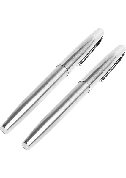 2x Jinhao 911 Çelik Çeşme Kalemi 0 38MM Ekstra Ince Nib Pürüzsüz Yazma Mürekkep Pens Noel Için (Yurt Dışından)