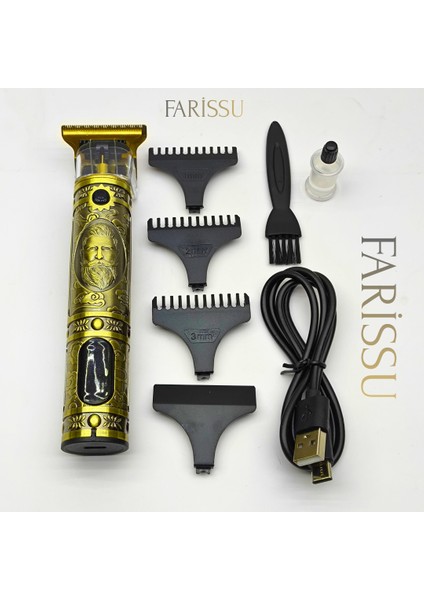 Dearling RF-1863 Antika Tasarım Profesyonel Kablosuz Saç Sakal Traş Makinesi fiyatları