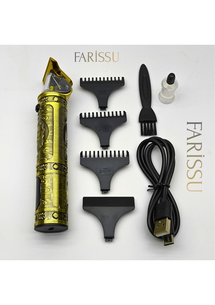 Dearling RF-1863 Antika Tasarım Profesyonel Kablosuz Saç Sakal Traş Makinesi modelleri