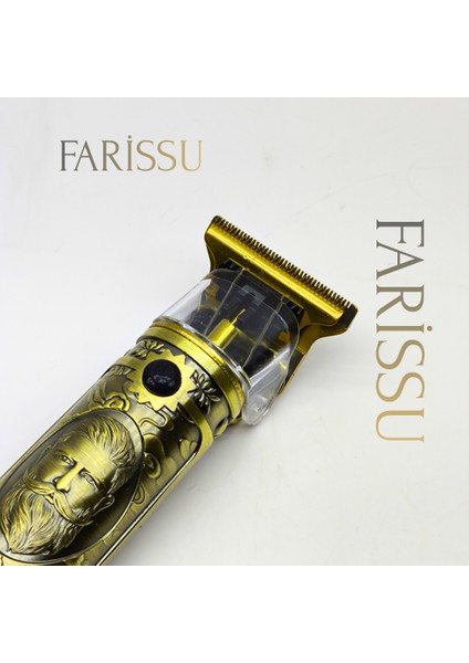 Dearling RF-1863 Antika Tasarım Profesyonel Kablosuz Saç Sakal Traş Makinesi